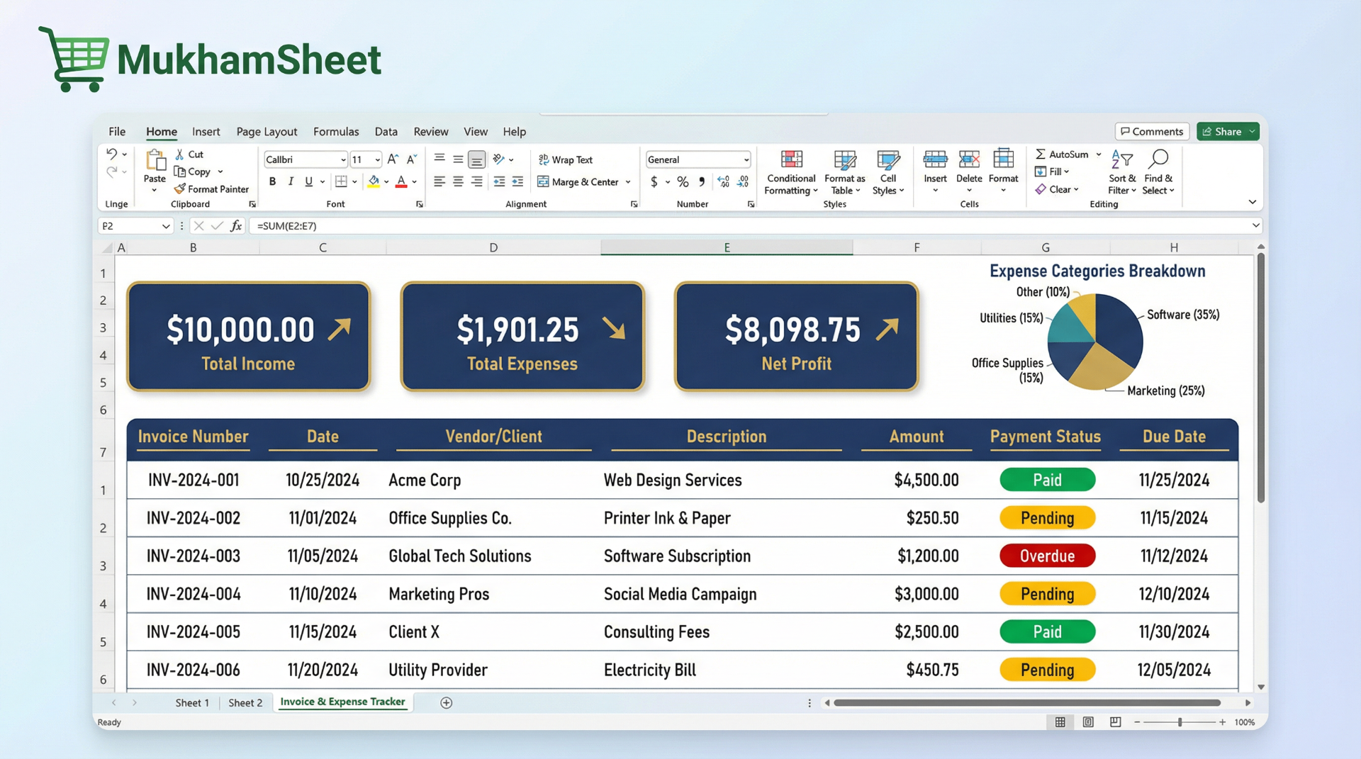 Invoice & Expense Tracker